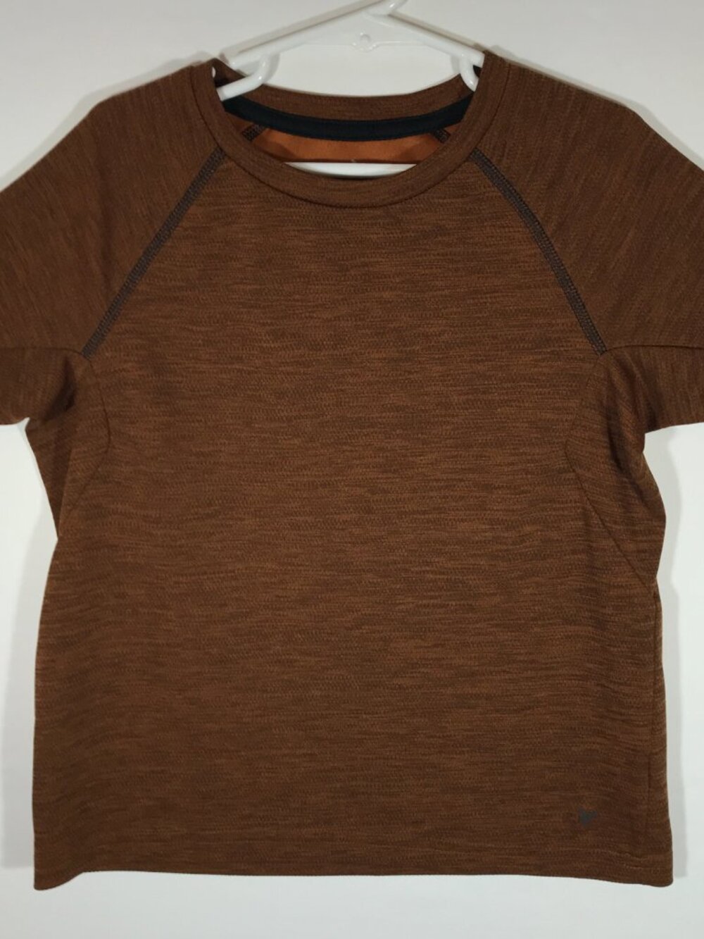 Old Navy Active Kid's Small 6-7 Brown Raglan Short Sleeve T-Shirt